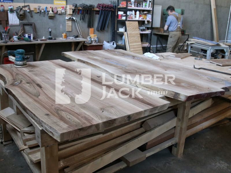 Производство мебели из слэбов дерева | Lumber Jack Спб