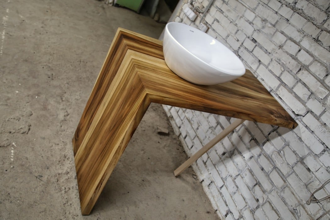 Столешница в ванную из тика | Lumber Jack