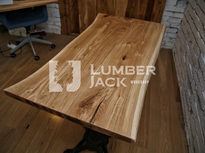 Стол из слеба дуба на заказ в Спб | Lumber Jack