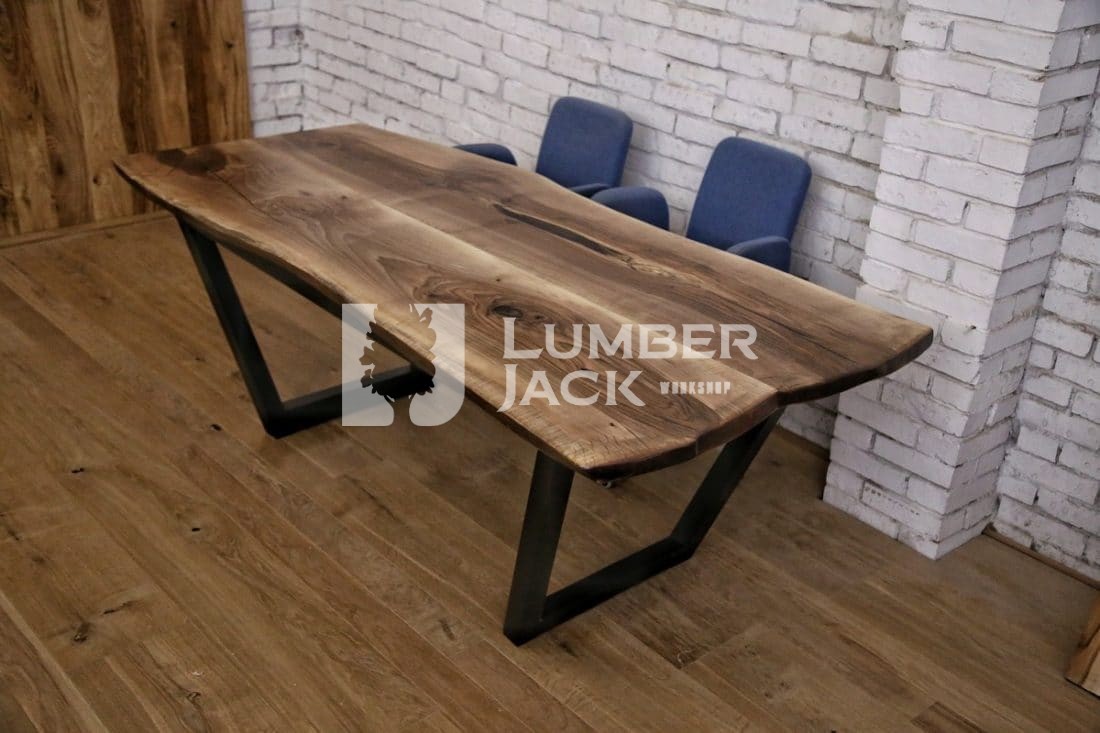 Стол из слеба ореха в Спб | Lumber Jack