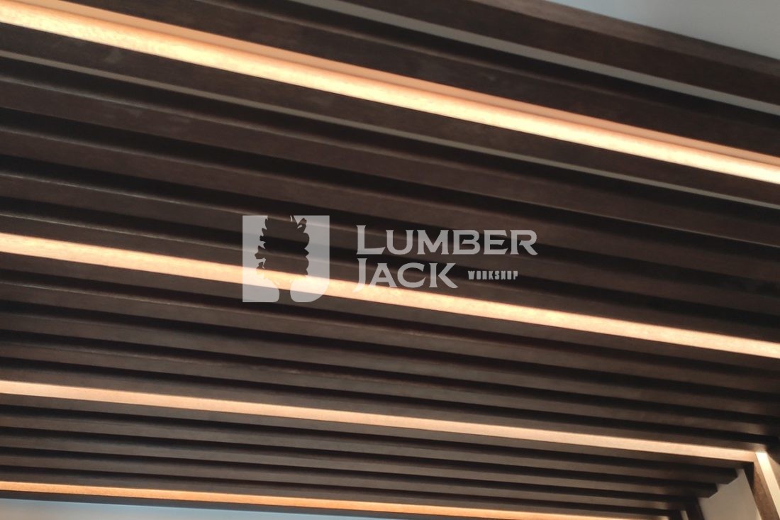 Деревянные потолочные рейки | Купить в СПб | Lumber-jack