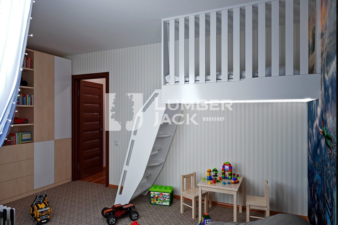 Детская кровать-чердак | Мебель на заказ в СПб Lumber Jack