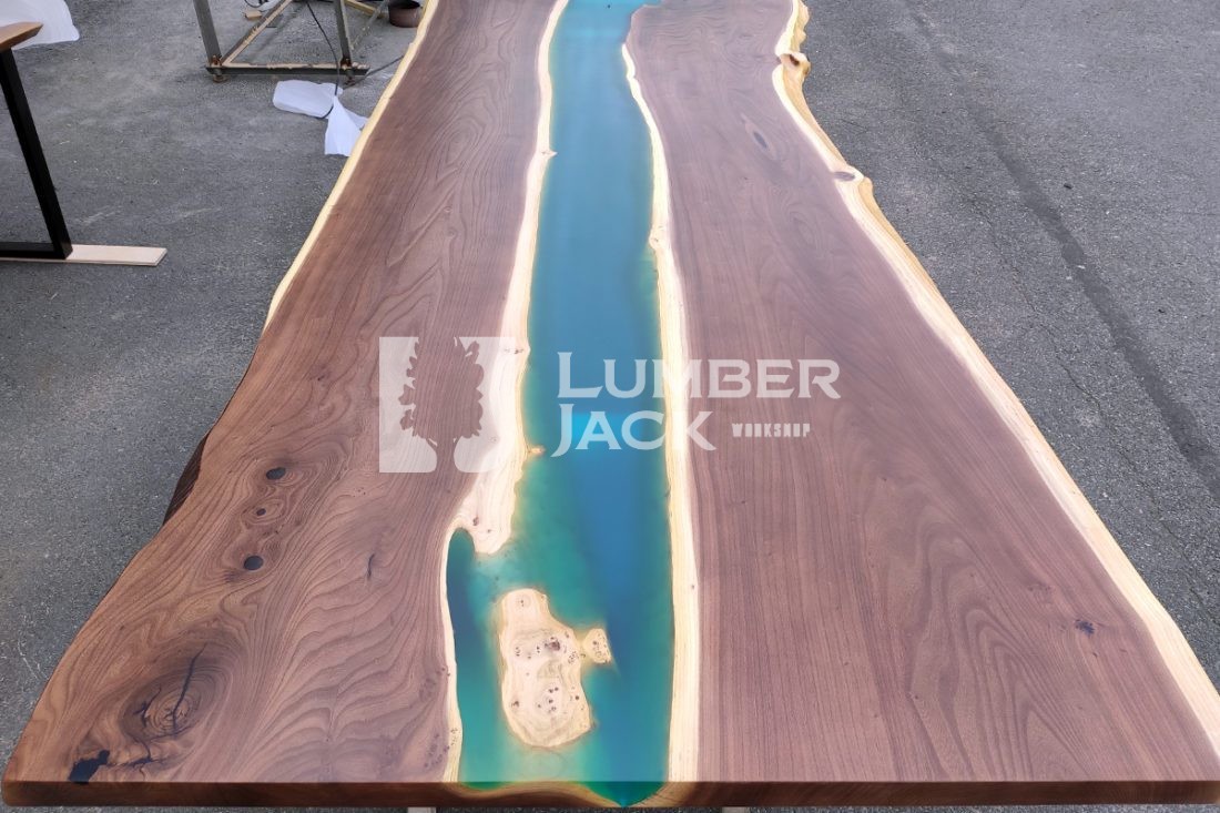 Стол-река из слэба | Столы на заказ в СПб Lumber Jack