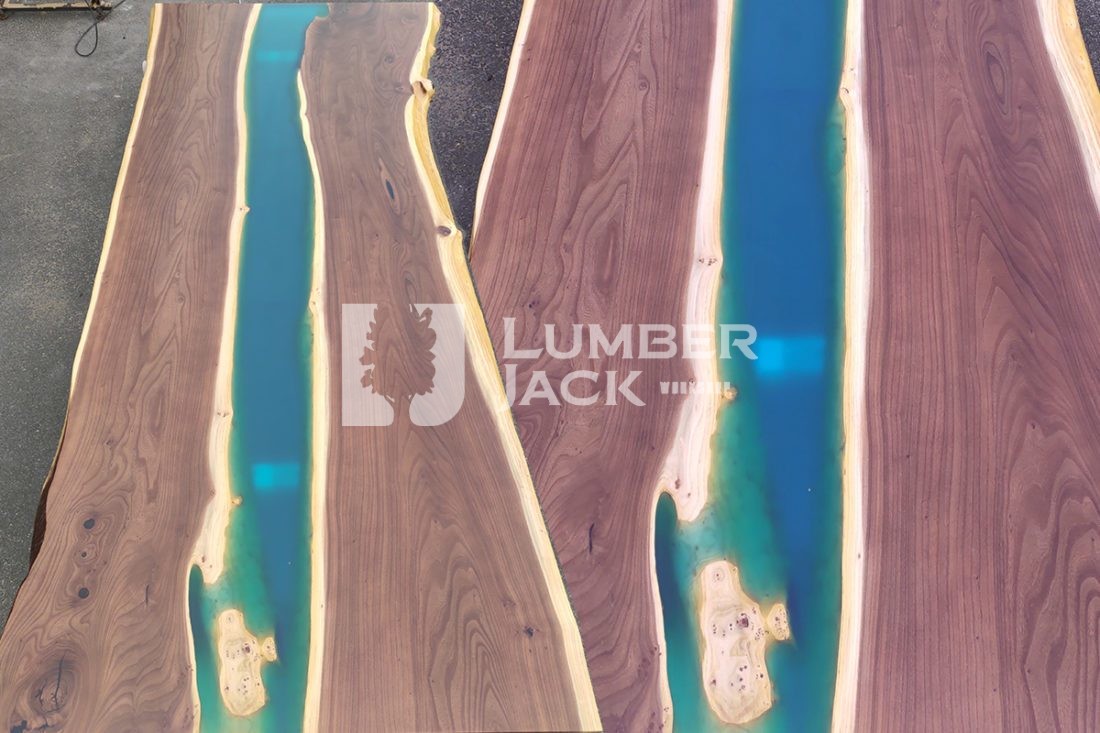 Стол-река из слэба | Столы на заказ в СПб Lumber Jack